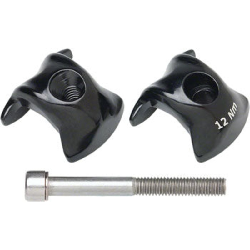 Ritchey WCS 1-Bolt Seatpost Saddle Rail Clamp – Outer Plates, For Carbon Posts, 8 x 8.5mm Rails, Black
