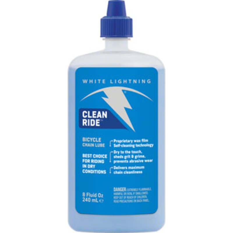 White Lightning Clean Ride Bike Chain Wax Lube – 8oz, Drip