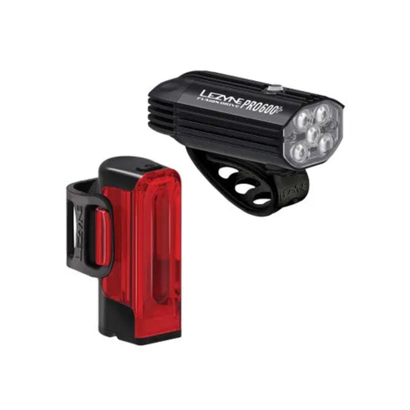 Lezyne Fusion Drive Pro 600/Strip Drive 300 USB Light Set