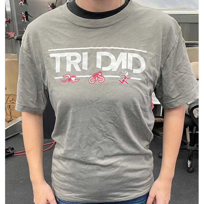 Playtri Men’s Tri Dad Primease Tri Blend T-Shirt Gray Heather