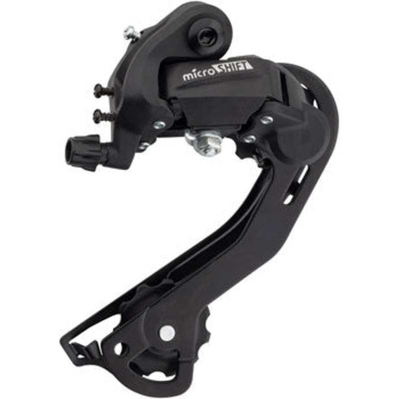 microSHIFT M21 Rear Derailleur – 6,7 Speed, Long Cage, Black