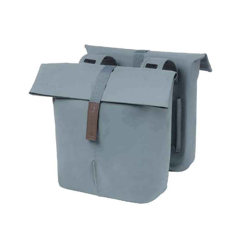 Basil City Double Pannier Bag 28-32L Graphite Blue