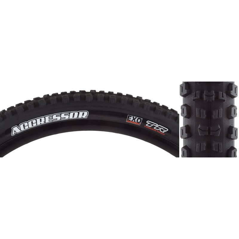 Maxxis Aggressor Tire – 29 x 2.3, Tubeless, Folding, Black, Dual, EXO