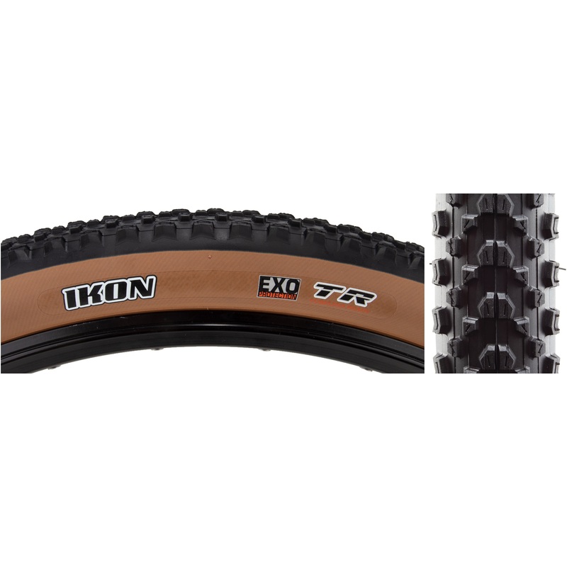 Maxxis Ikon Tire – 27.5 x 2.20, Tubeless, Folding, Black/Dark Tan, EXO