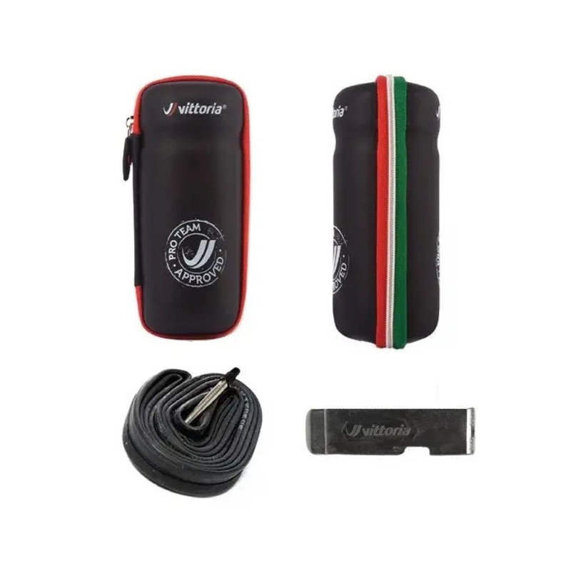 Vittoria Zip Cage Storage Bag Kit with Tyre Lever/Tube