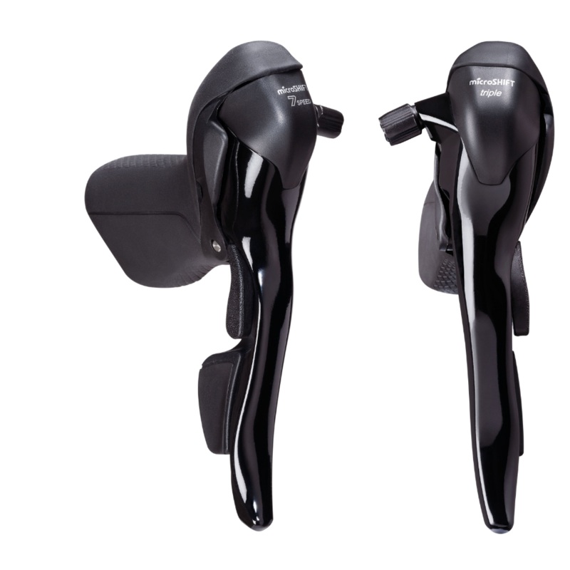 Shifter Microshift Drop Bar Shifter SB-R373 2×7 Pair (Shimano Road)