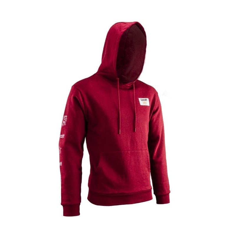 LEATT Core Hoodie V24 (2024)-Ruby-S & M & L & XL & XXL & XXXL