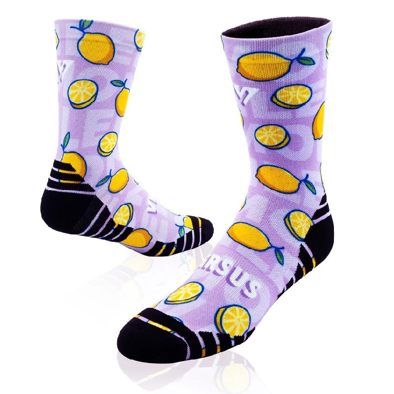 VERSUS Active Lemon Socks-4-7 & 8-12-Lemon