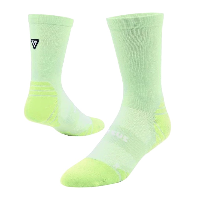 VERSUS Classic Lime Crew Tab Socks