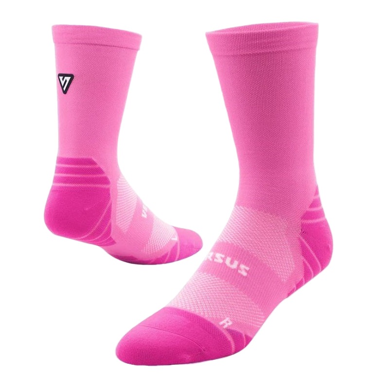VERSUS Classic Pink Crew Tab Socks