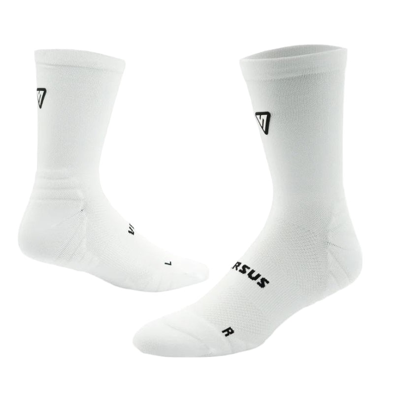 VERSUS Classic White Active Crew Tab Socks