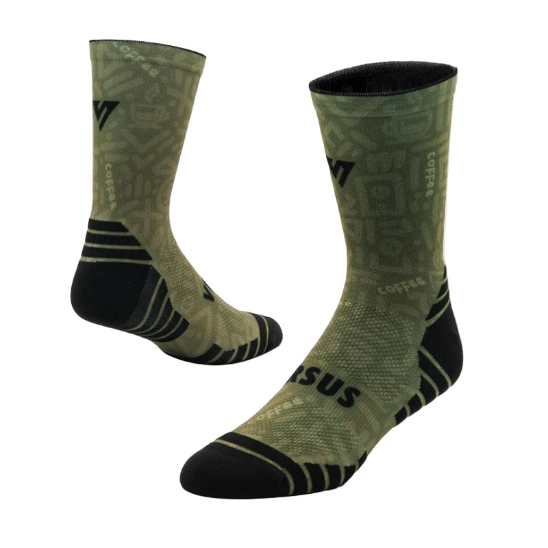 VERSUS Coffee Active Crew Socks