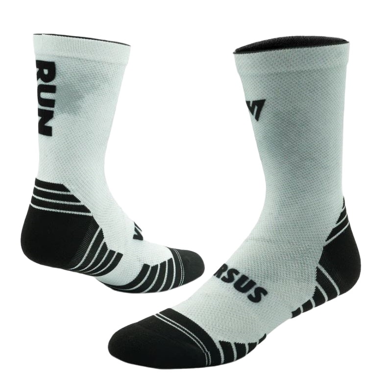 VERSUS RUN White Active Crew Socks