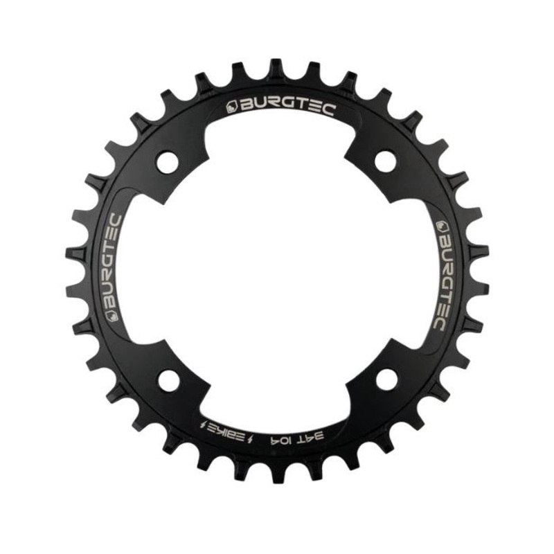 BURGTEC 104 BCD E-Bike Specific Outside Fit Chainring (Shimano Motor)