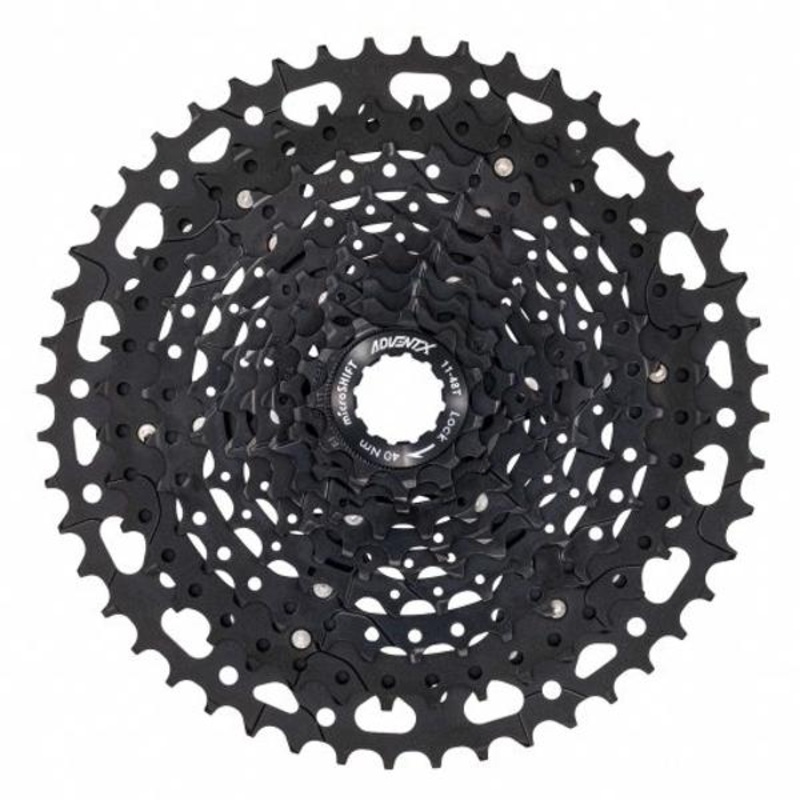 Cassette 10 Speed Microshift Advent X CS-G104 11-48T Steel/Alloy Black