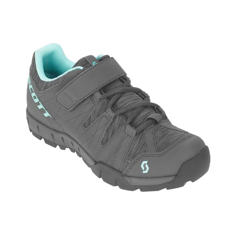 SCOTT Sport Trail Ladies Shoe-Dark Grey / Turquoise Blue-EU 37