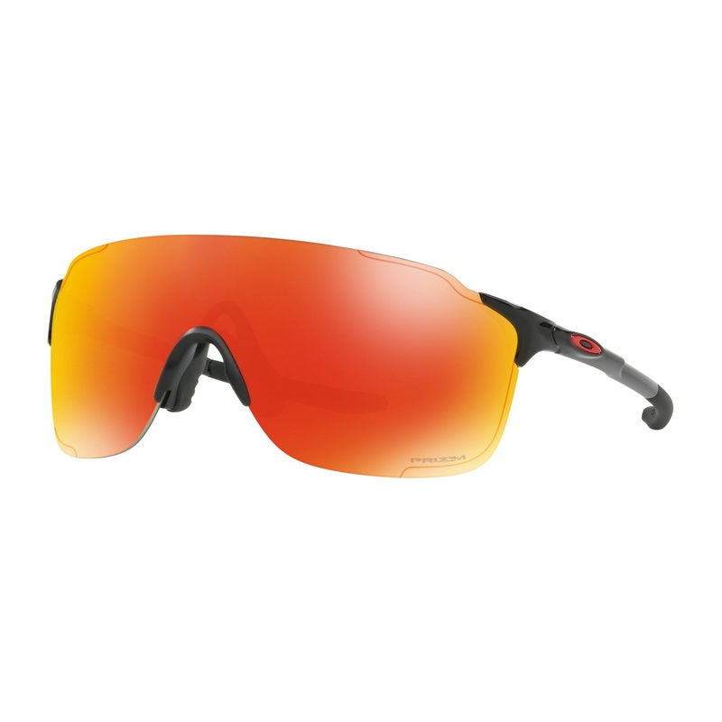 OAKLEY EVZERO STRIDE POLISHED BLACK PRIZM RUBY