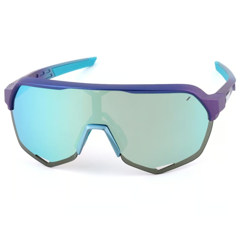 100% Sunglasses S2 Matte Metallic Into The Fade Blue Topaz