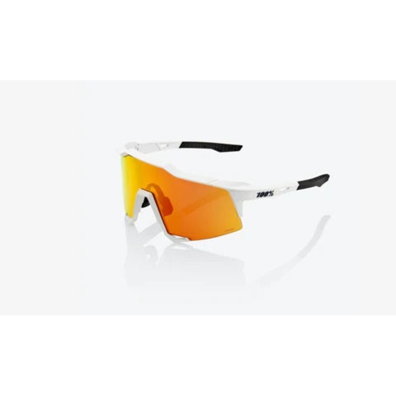 100% Sunglasses Speedcraft Soft Tact Off White Hiper Red