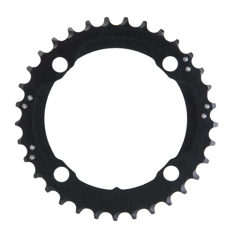 SRAM, 33T, 10 sp, BCD 104mm, 4-Bolt, Middle Chainring, For 22/33/44, Aluminum, Black