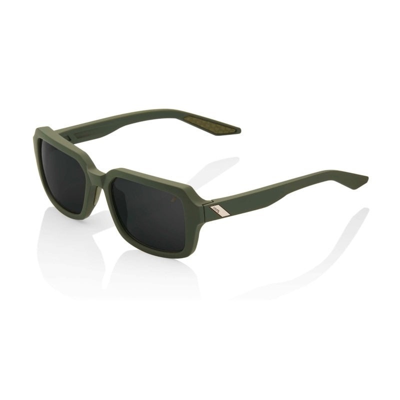 100% Sunglasses Ridely Soft Tact Army Green
