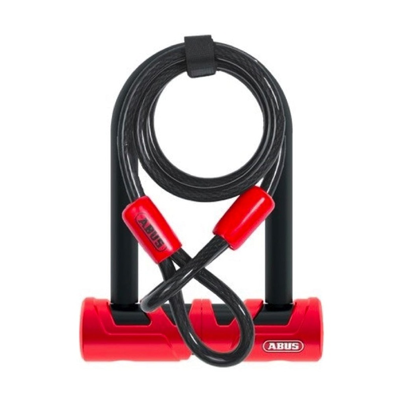 ABUS Ultimate 420 Mini + Cable U-Lock Red