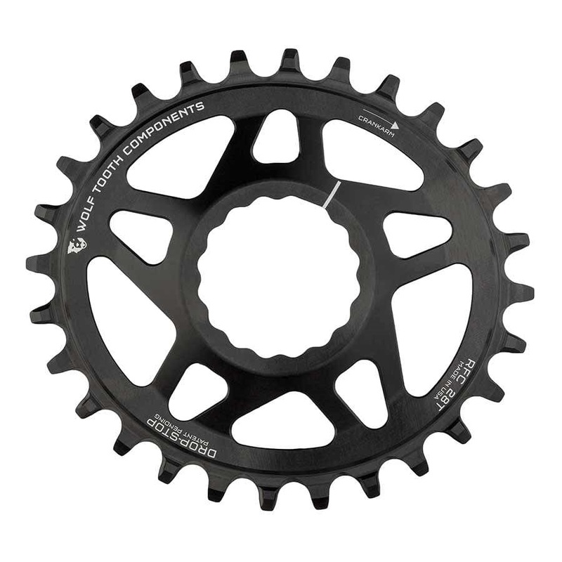 Wolf Tooth Components, Race Face Cinch Elliptical, Chainring, Teeth: 32, Speed: 9-12, BCD: Direct Mount, 7075 Aluminum, Black