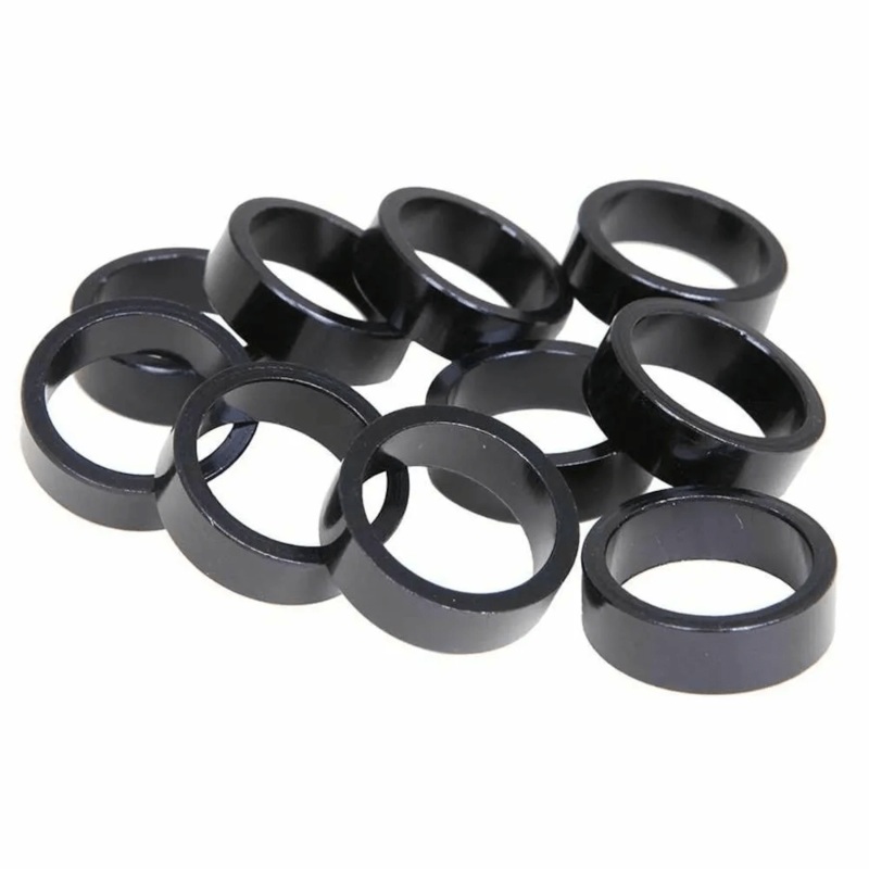 EVO Alloy headset spacers, 28.6mm, Black, 5mm, (10X)
