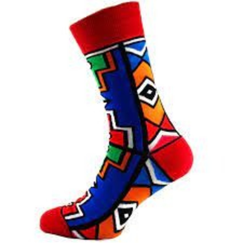 Sox Socks Premium Print Ndebele L
