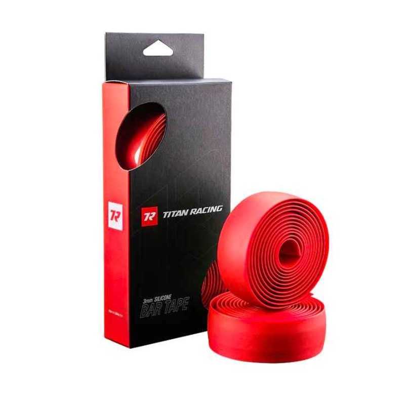 Titan HandleBar Tape Silicone Red