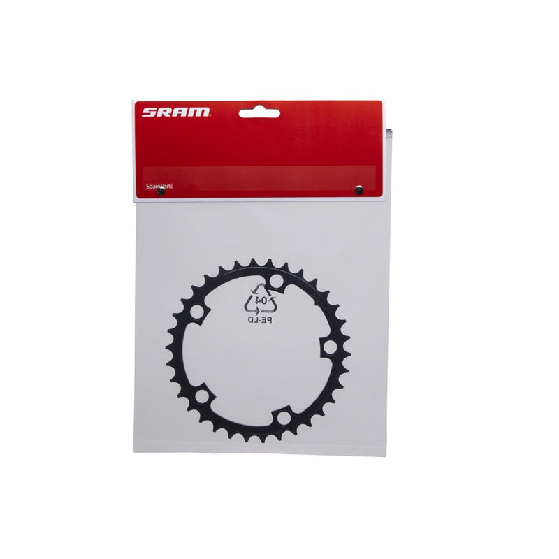 Chain Ring Road 34 Tooth V1 110 BCD Alloy Black 50-34