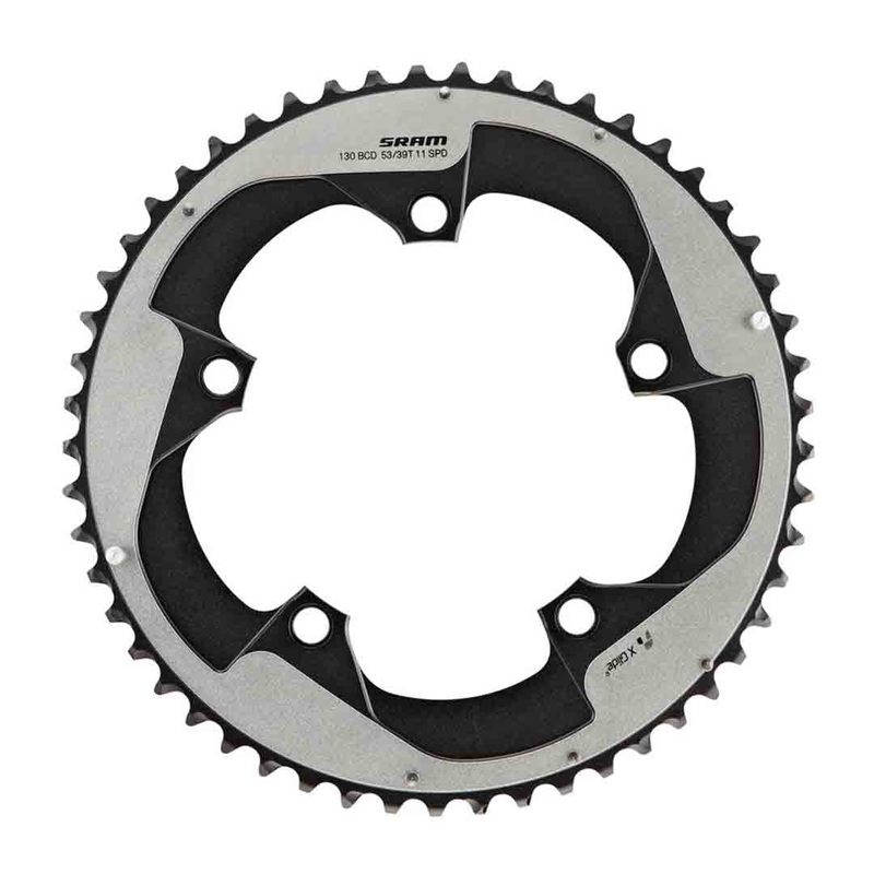 Chain Ring Road 53 Tooth 11 Speed Yaw S2 2 Pin 130 BCD Grey