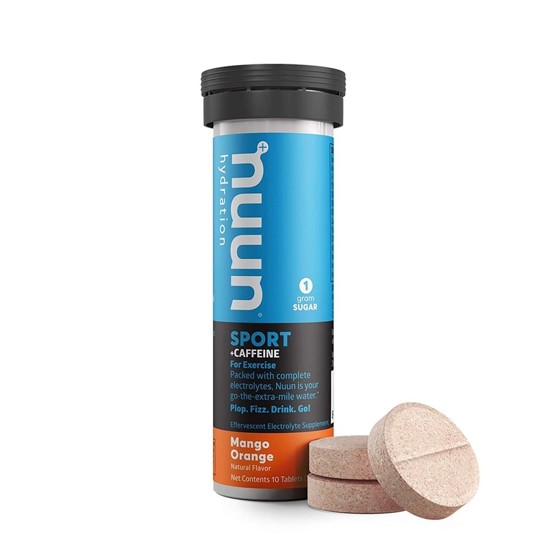 Nuun Electro Tab 10 Sport+Caffeine Mango Orange
