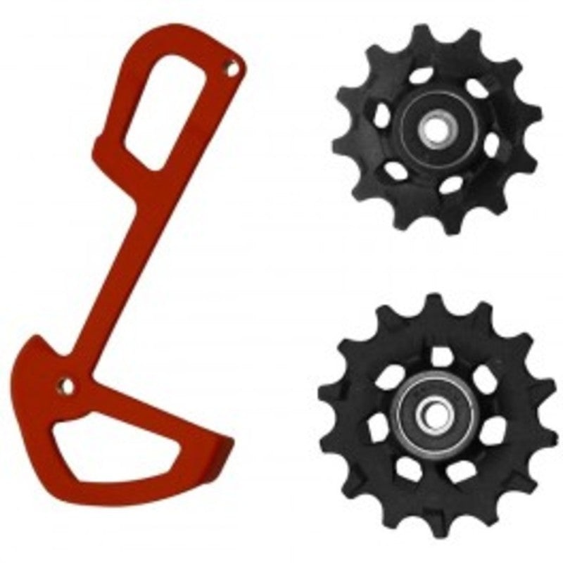 X01 Eagle Rear Der 12spd X-Sync Pulleys and InnerCage Red