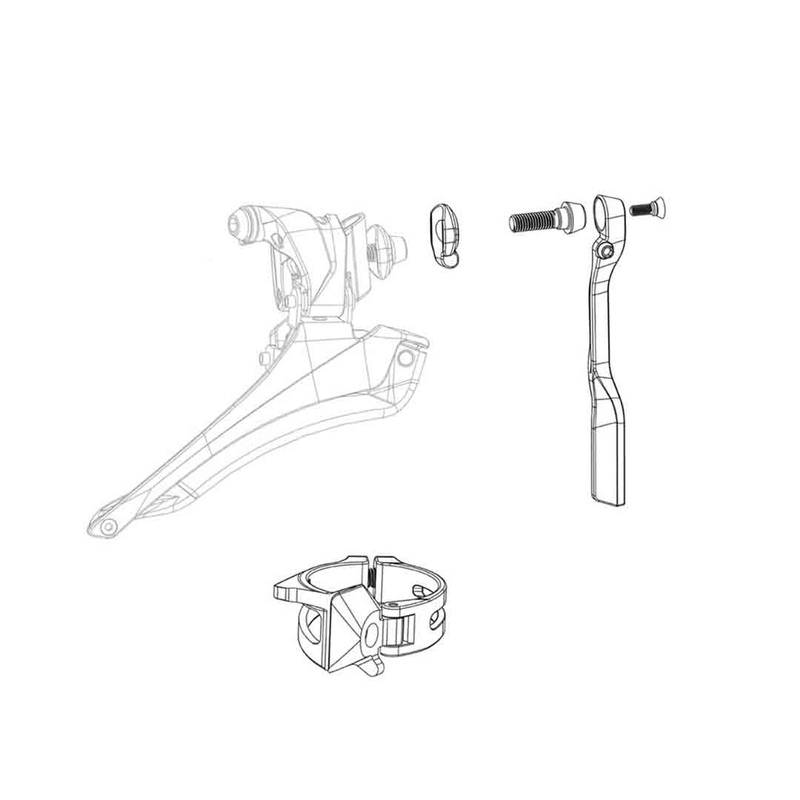 Red eTap AXS Front Derailleur Spare Parts Kit