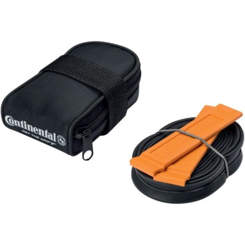 Continental Saddle Bag – Includes 700 x 18-25 Presta Tube, 2 Tire Levers, Black