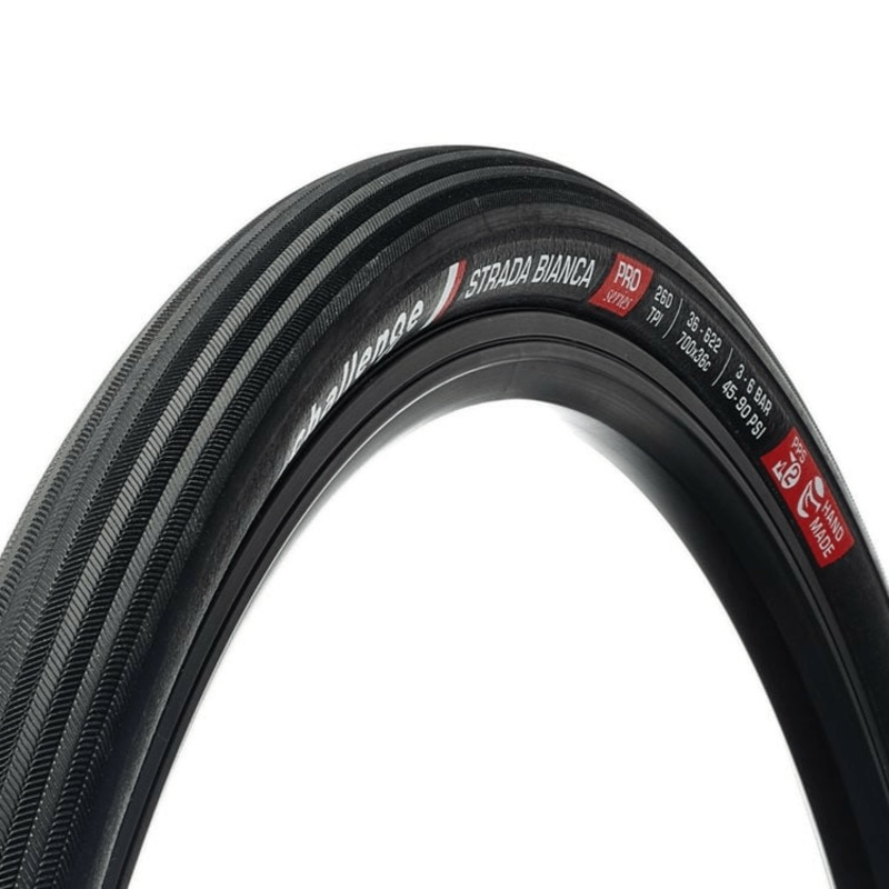 Challenge Strada Bianca TLR, Tire, 700x36C, Folding, Vulcanized, Nylon