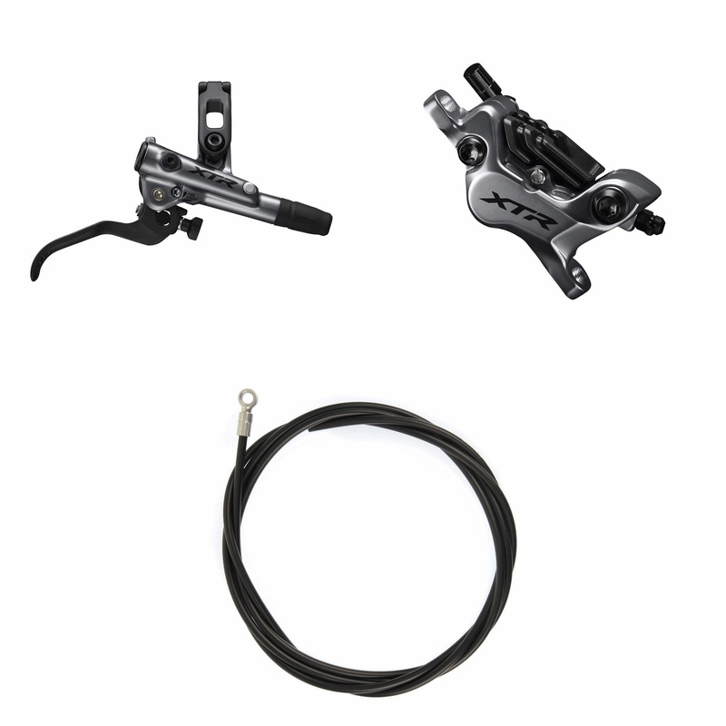 SHIMANO BR-M9120 FRONT DISC BRAKE XTR TRAIL BL-M9120 RIGHT LEVER RESIN PADS (W/FIN)
