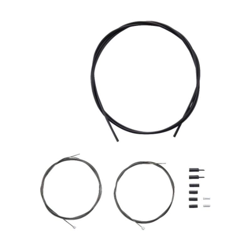 SHIMANO ROAD OT-SP41 SHIFT CABLE SET OPTISLICK BLACK 2100mm/1800mm INNER & OUTER CABLES w/CAPS