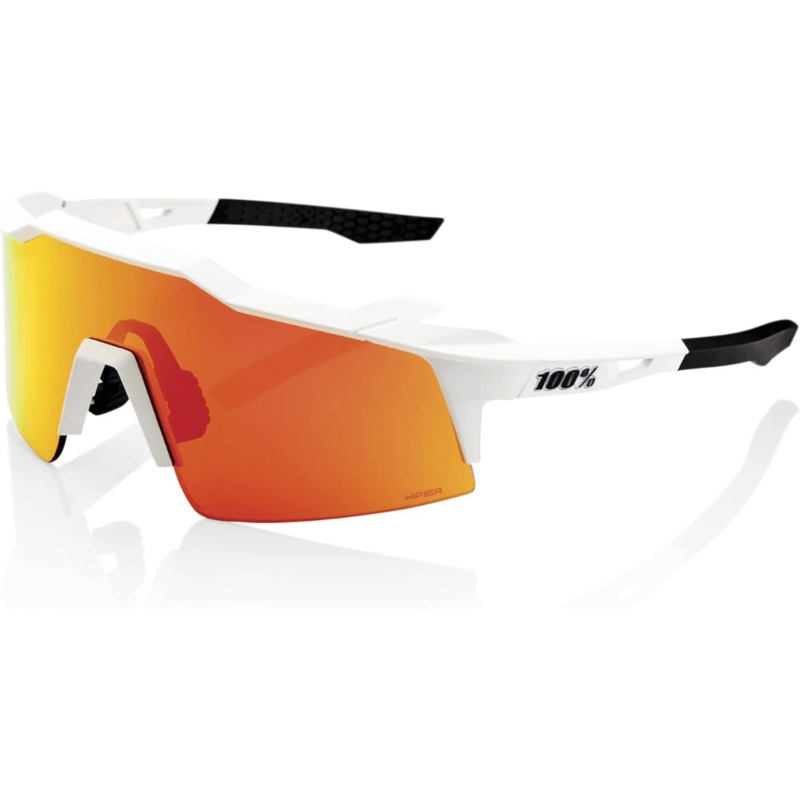 100% Speedcraft SL-Soft Tact Off White – HiPER Red Multilayer Mirror Lens