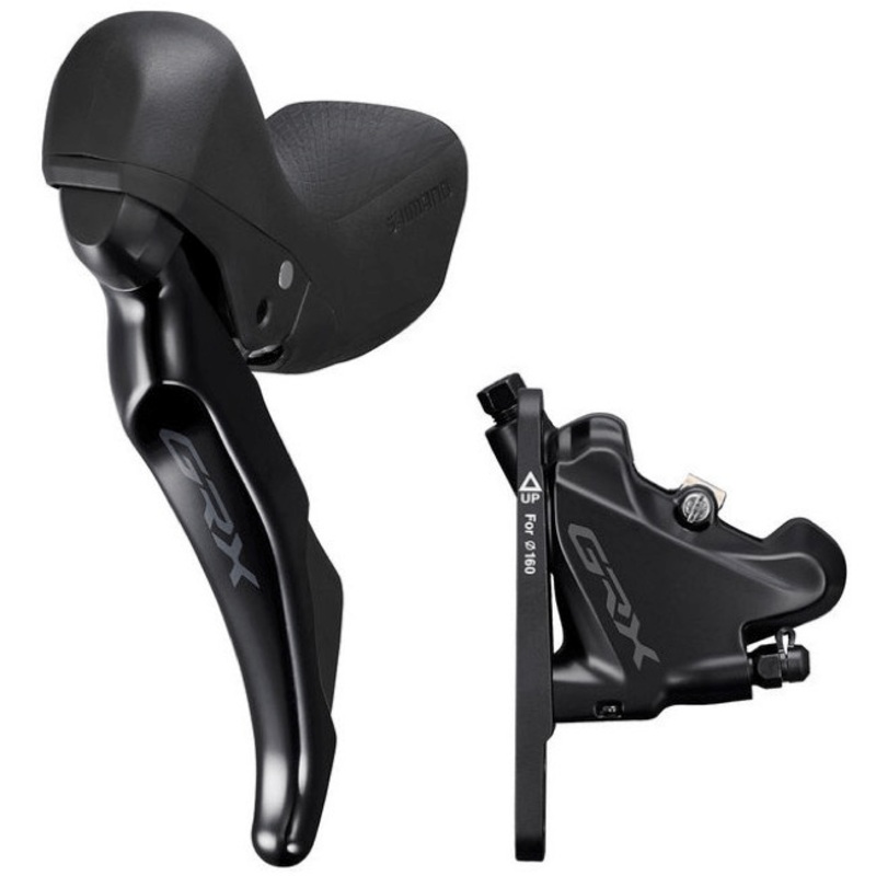 DISC BRAKE ASSEMBLED SET/J-KIT, GRX, ST-RX400(R), BR-RX400(R) FOR 25MM MOUNT, RESIN(W/FIN), SM-BH90 BLACK