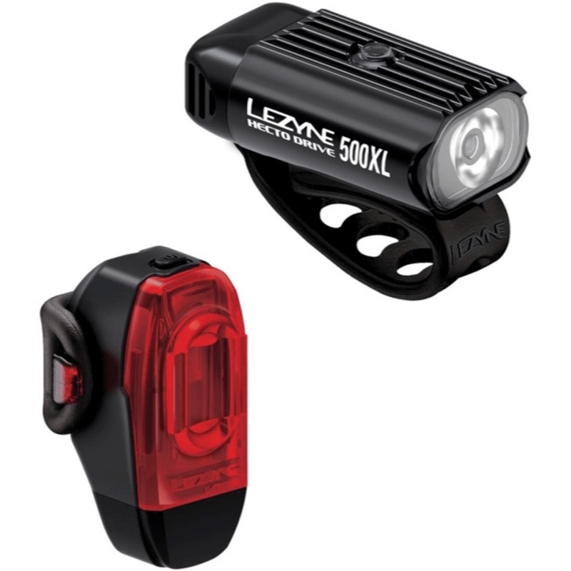 Lezyne Hecto Drive 500XL/KTV Drive+ Front and Rear Light Set