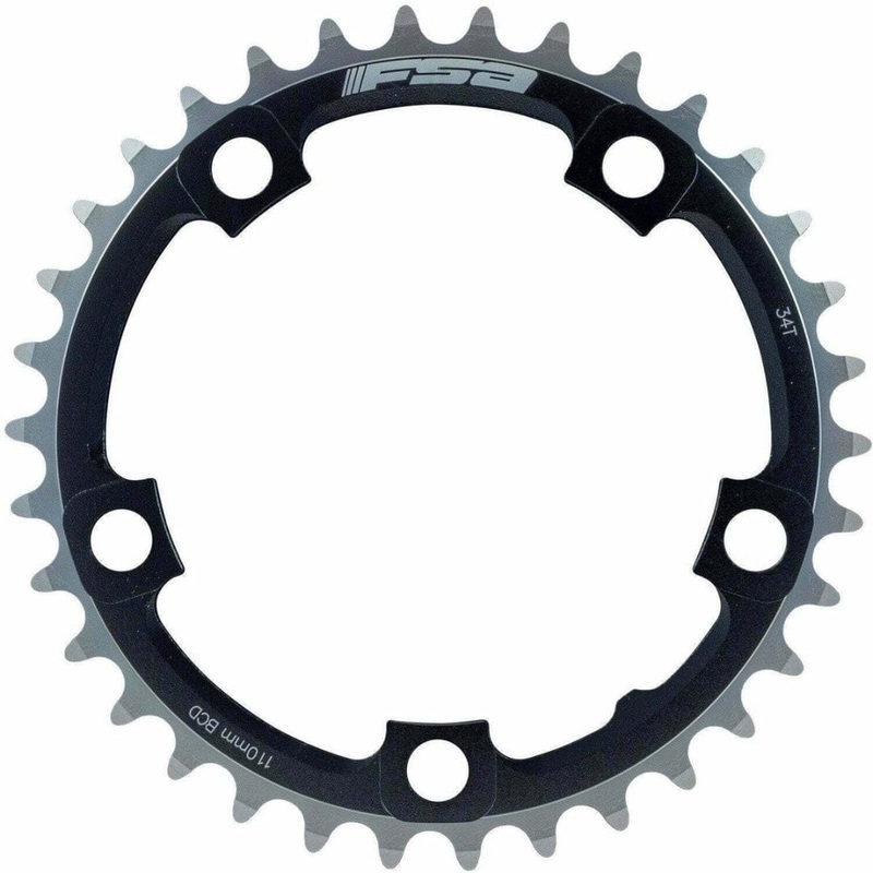 FSA Chainring, Pro Road, 34T, 5 x 110mm BCD, N-11, Black (WB290)