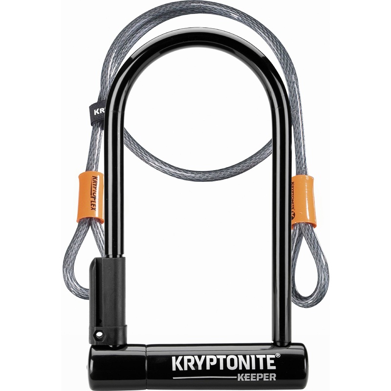 Kryptonite Keeper 12 Standard U-Lock W/ 4′ Flex Cable