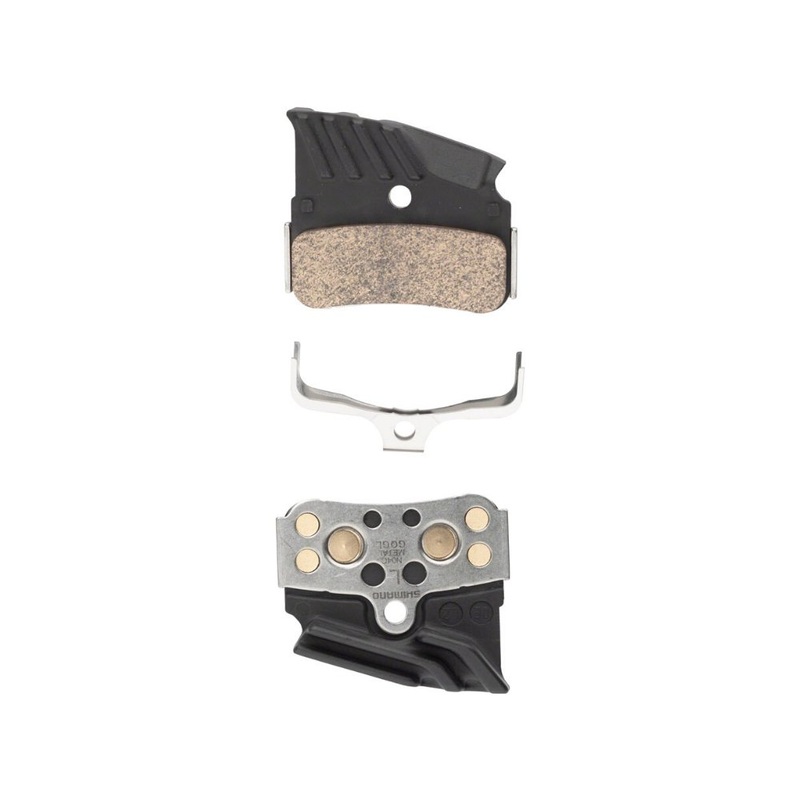 Shimano N04C Finned Metal Disc Brake Pad with Spring