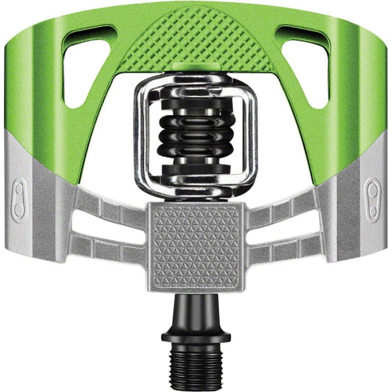 Crank Brothers Mallet 2 Pedals – Raw/Green