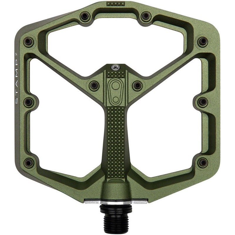 Crank Brothers Stamp 7 Pedals – Platform Aluminum 9/16 Dark Camo Green
