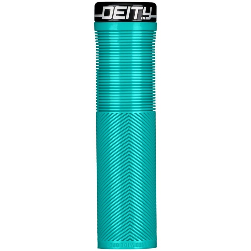 DEITY Knuckleduster Grips – Turquoise Lock-On
