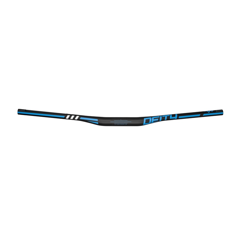 Deity Skywire 35 Carbon Handlebar – 15mm Rise – 800mm Width – 35mm Clamp – Blue