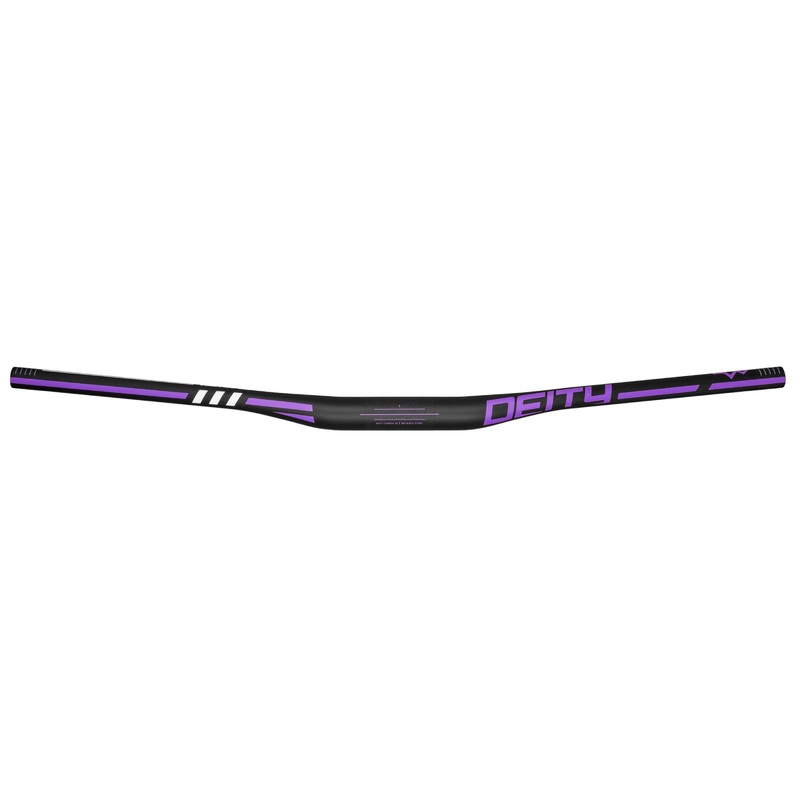 Deity Skywire 35 Carbon Handlebar – 15mm Rise – 800mm Width – 35mm Clamp – Purple